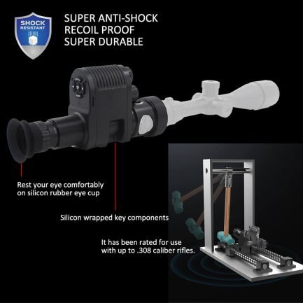 Megaorei 3 Night Vision Rifle Scope Camcorder anti-shock recoil-proof with Adjustable Diopter Lens