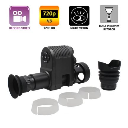 Megaorei3 Night vision Camcorder with Adjustable Diopter Lens on scope with 3 O ring