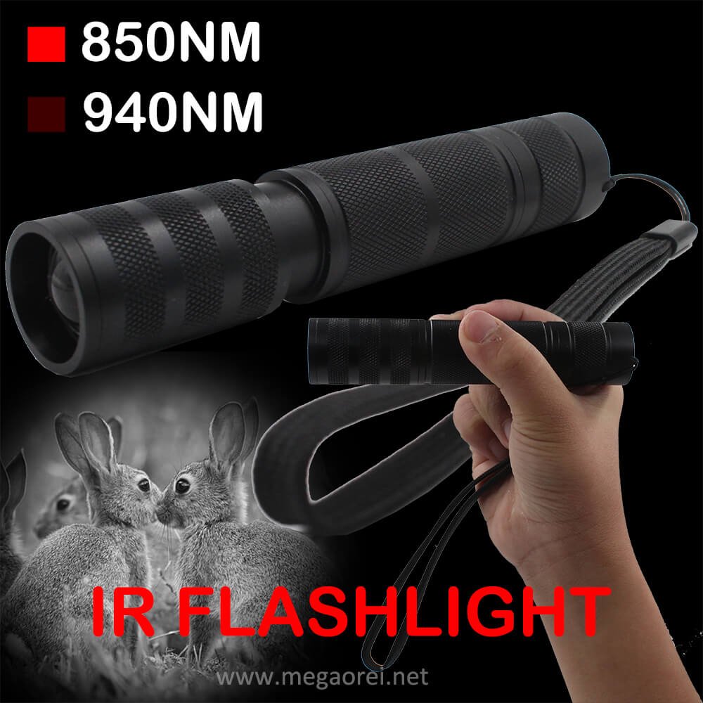 5W 850nm 940nm Focus Adjustable IR Led Flashlight Infrared Light Torch for Night Vision Coyote Hog Predator Hunting