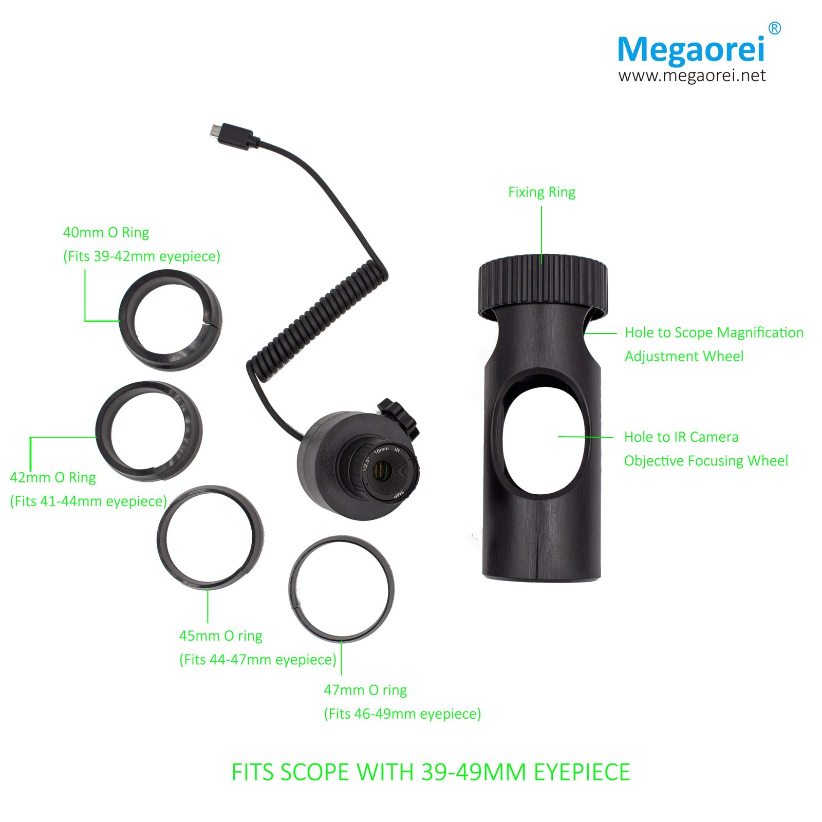 Megaorei 2A IR Camera with Camera Tube