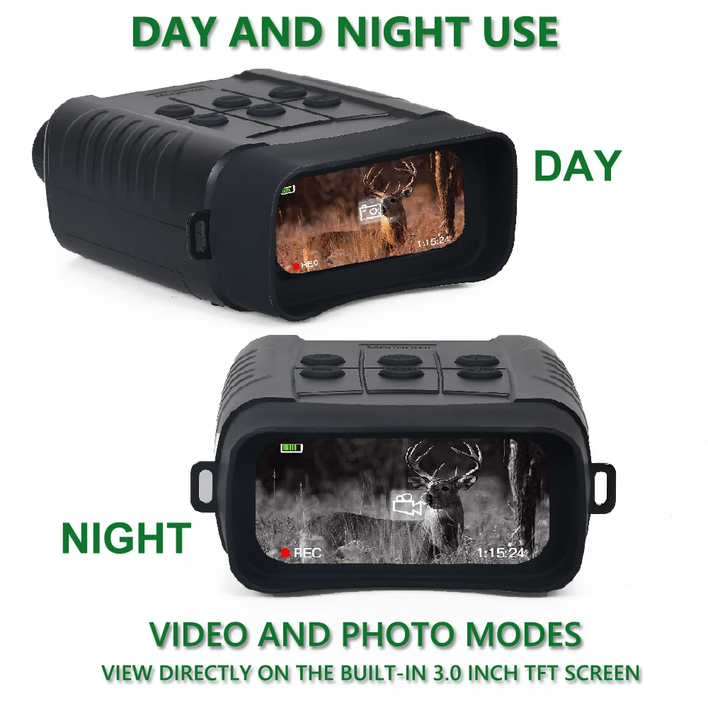 Megaorei B2 Night Vision Binoculars Day and Night Use