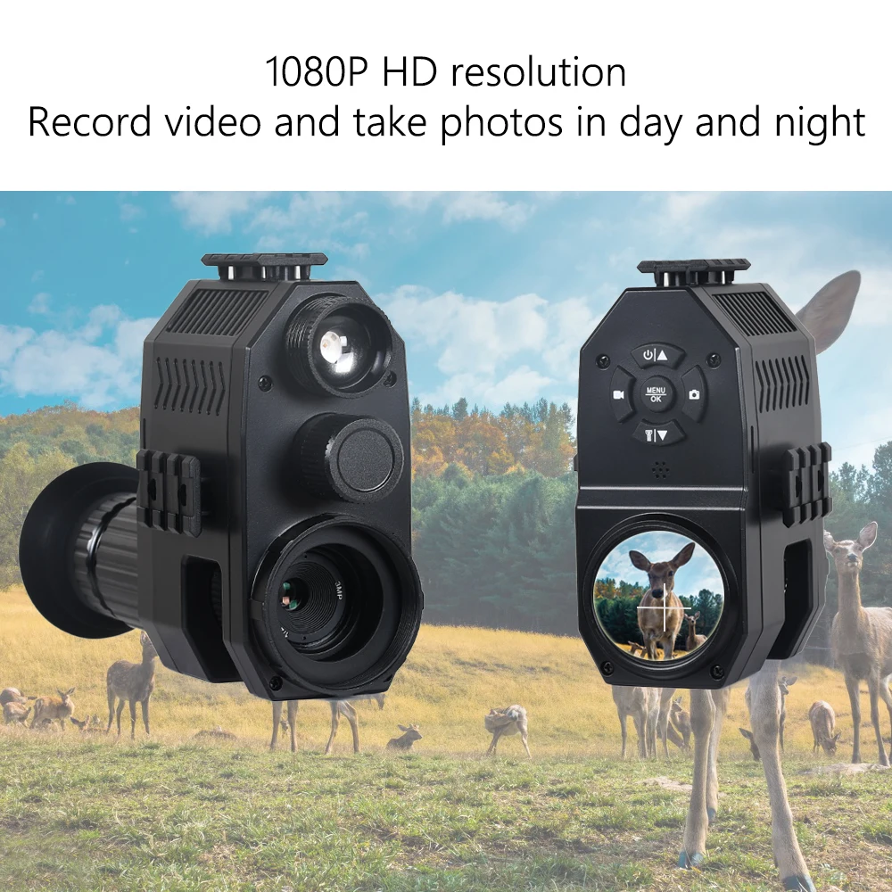 Megaorei NK007 Plus Night Vision Hunting Camera HD 1080P Video Photo Record Optical Sight Day Night View